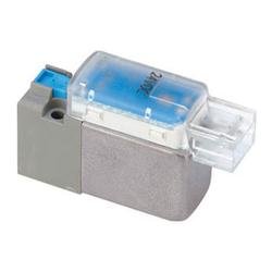 3-Port Solenoid Valve, Direct Operated, Rubber Seal, Large Flow, V100 Series (V1