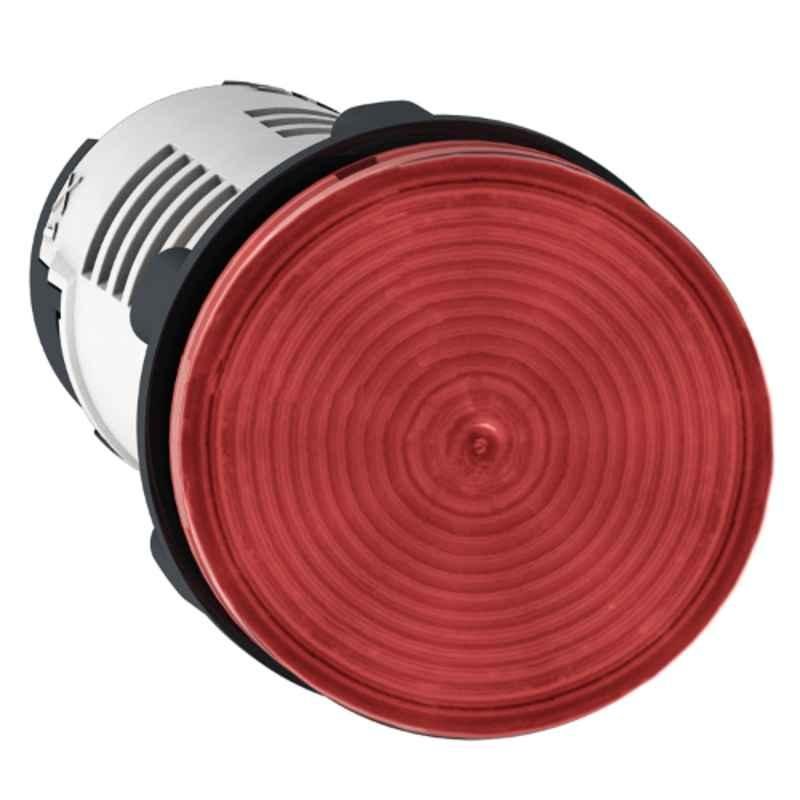 Schneider XB7 22mm 24V Red LED Round Pilot Light with Smooth Lens, XB7EV04BPN
