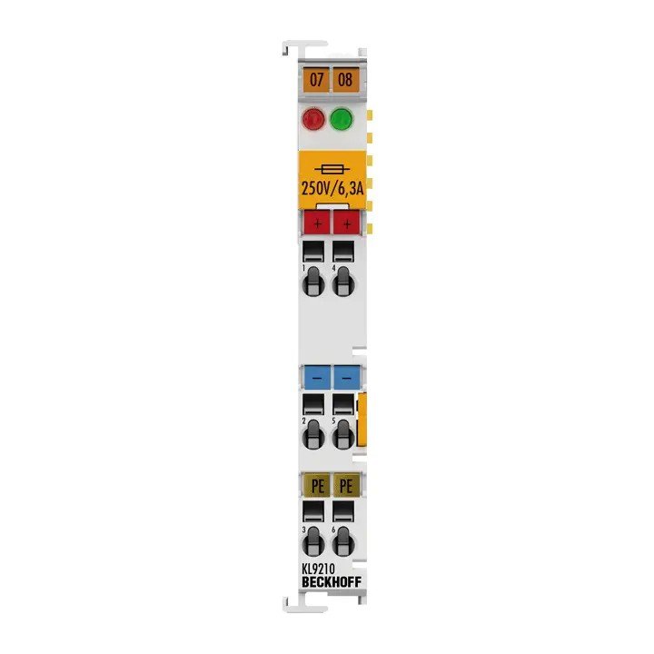 KL9210 | Potential supply terminal, 24 V DC, with diagnostics and fuse,BECKHOFF