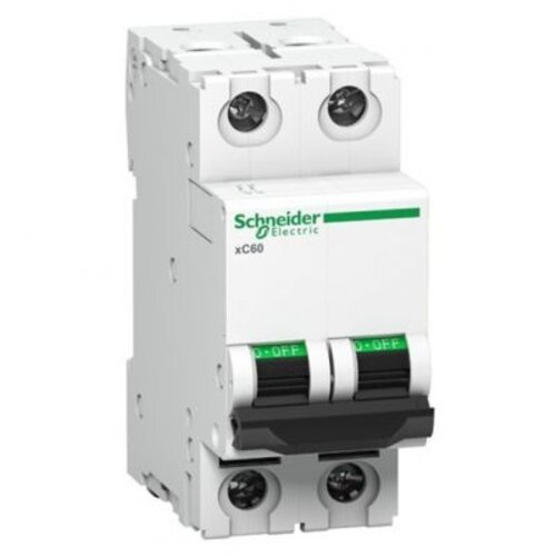 A9N2P06C, electric Acti 9 MCB 6 A, 2 Pole, 10 kA, C-Curve, Schneider
